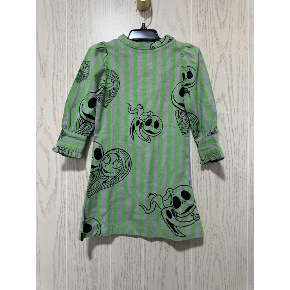 Disney Nightmare Before Christmas Jack Skellington Sally Stripe Dress Toddler 2